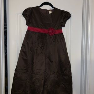 Girls Gymboree size 10 brown formal dress